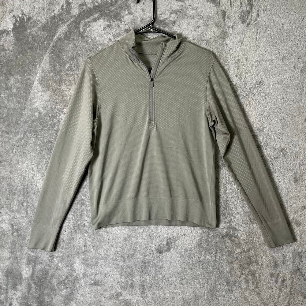 Lululemon Swiftly Relaxed Half Zip Gull Grey‎ Size 6 Athleisure Workout Yoga